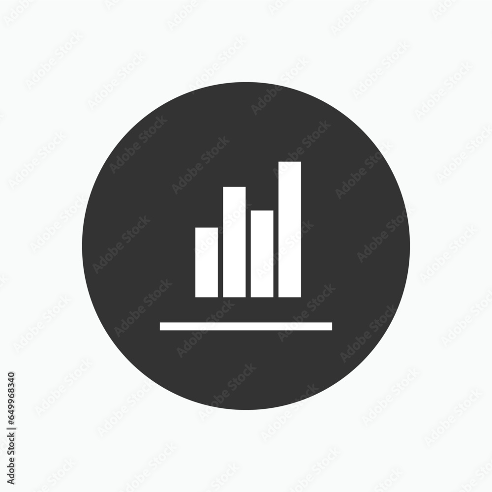 Chart Icon. Bar Diagram, Statistic. Business Analyze Symbol - Vector. Chart Icon. Bar Diagram, Statistic. Business Analyze Symbol - Vector.