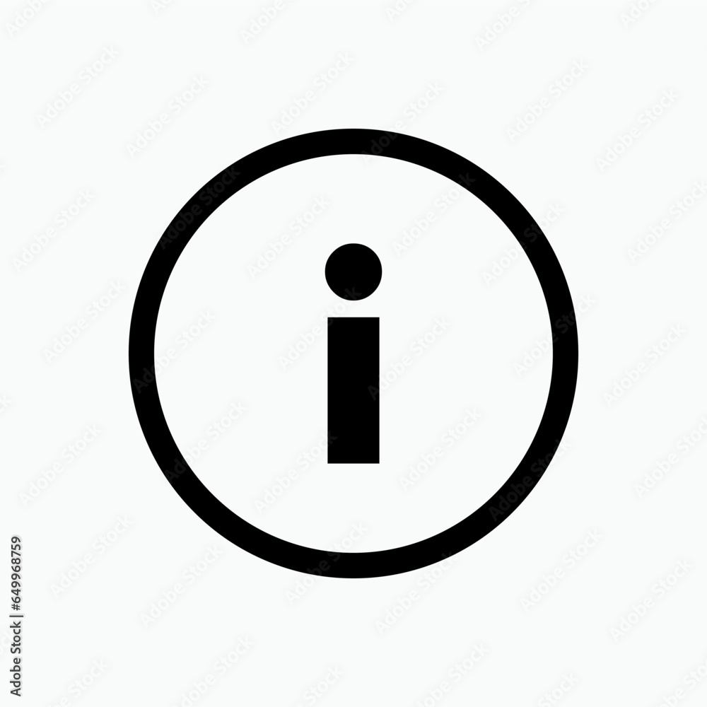 Info Sign. Information Center Icon. Help Desk Symbol - Vector. Info Sign. Information Center Icon. Help Desk Symbol - Vector.