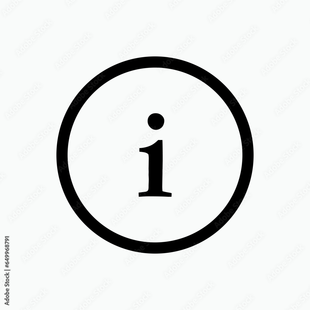 Info Sign. Information Center Icon. Help Desk Symbol - Vector. Info Sign. Information Center Icon. Help Desk Symbol - Vector.