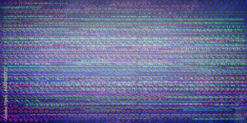  Glitch  Seamless geometric pattern background with  Glitch  Style Effect