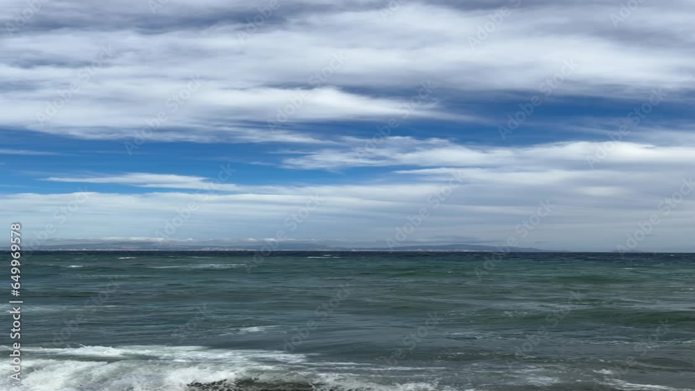 Mer Méditerranée agitée