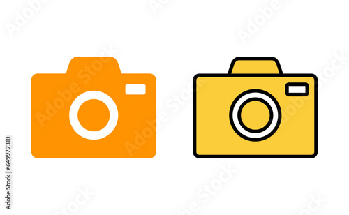 Camera icon vector for web and mobile app. photo camera sign and symbol. photography icon.