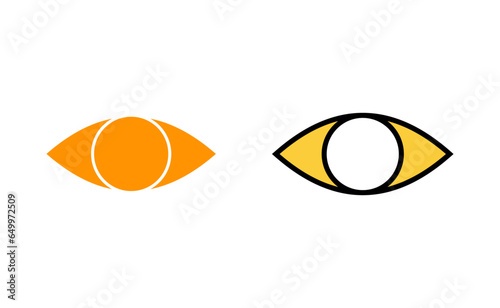 Eye icon set for web and mobile app. Eye sign and symbol. Look and Vision icon.