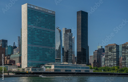 United Nations building in Manhattan New York City