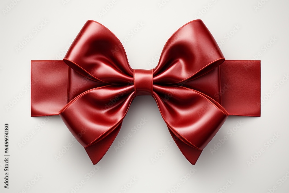 Bow for decorating gifts on a light plain background. Merry christmas and happy new year concept Bow for decorating gifts on a light plain background. Merry christmas and happy new year concept