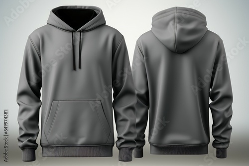Solid color hoodie mockup for design. Blank with space for text or print, copy space
