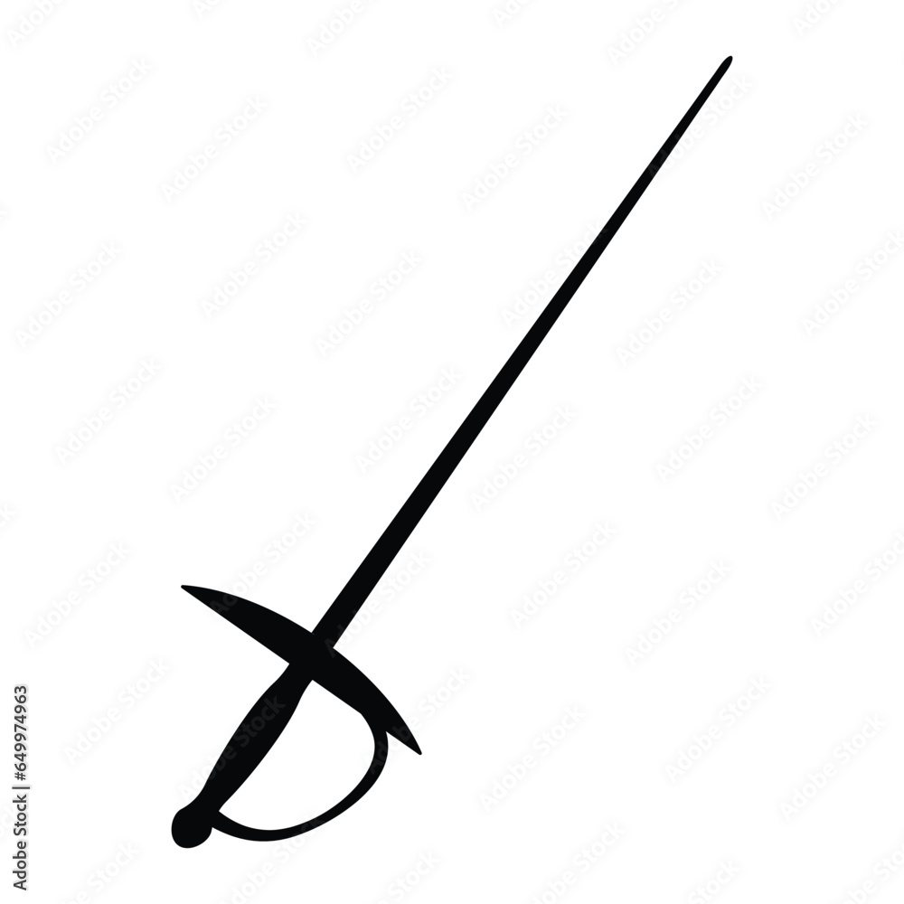fencing sword icon vector fencing sword icon vector
