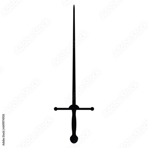 fencing sword icon vector