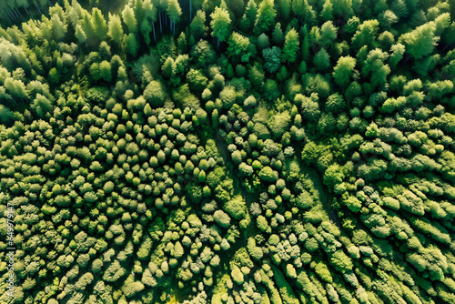 Aerial photography of green forests © birdmanphoto