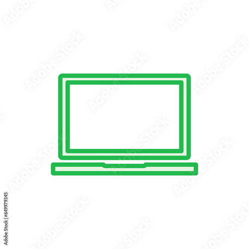 Laptop icon set. computer icon vector