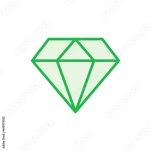 Diamond icon set. diamond gems vector icon.