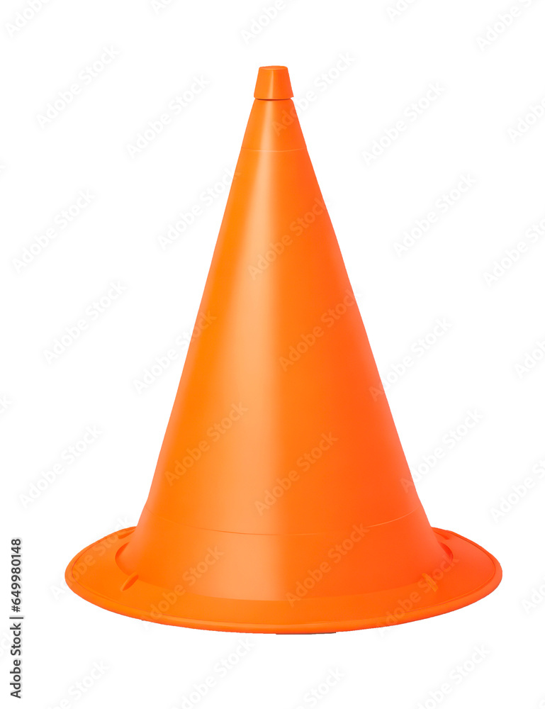 Traffic cone, transparent background Traffic cone, transparent background