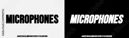 Modern Bold Font and Heavy Font. Typography urban style alphabet fonts for fashion, sport, technology, digital, movie, logo design, vector illustration