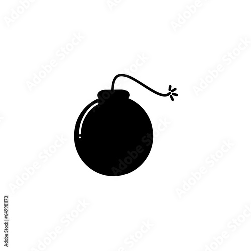 Vector icon bomb. Boom line symbol. Trendy flat explosion outline sign design. Thin linear graphic pictograms for websites, mobile applications. Logo illustration.