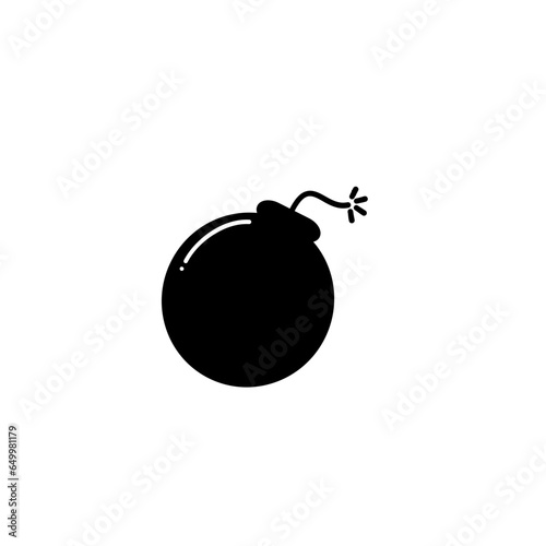 Vector icon bomb. Boom line symbol. Trendy flat explosion outline sign design. Thin linear graphic pictograms for websites, mobile applications. Logo illustration.