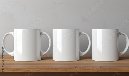White blank mug mockup