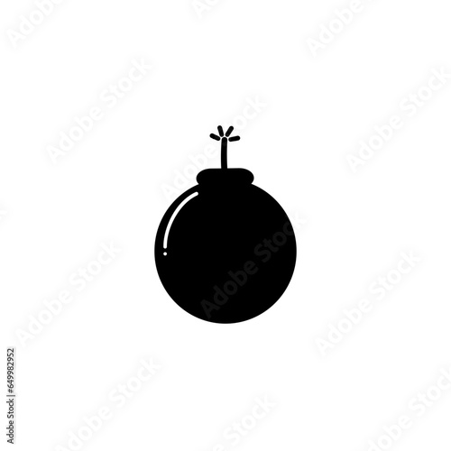 Vector icon bomb. Boom line symbol. Trendy flat explosion outline sign design. Thin linear graphic pictograms for websites, mobile applications. Logo illustration.