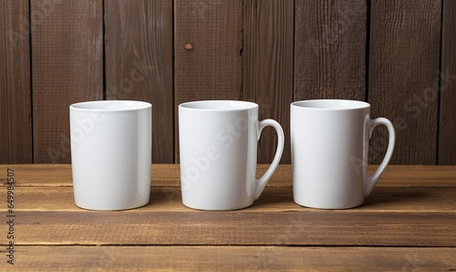 Blank white mug mockup