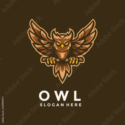owl mascot logo