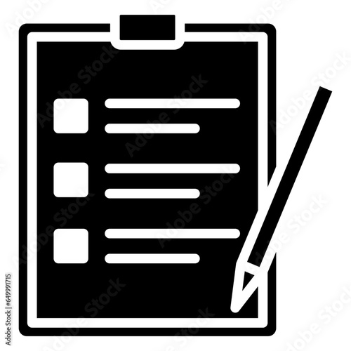 Examination icon often used in design, websites, or applications, banner, flyer to convey specific concepts related to Assessment, educational, evaluative, and analytical purposes.