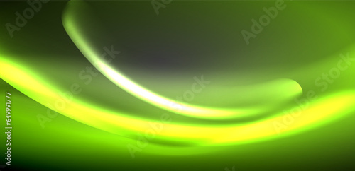 Neon-lit waves surge across background, mesmerizing dance of luminescence and motion. Dynamic backdrop captures essence of energy and modern aesthetics