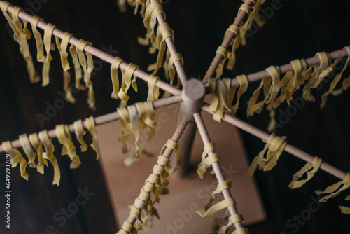Valokuva drying homemade pasta