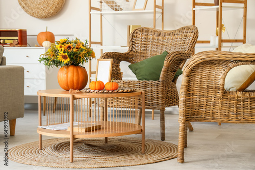 Interior of living room wit...