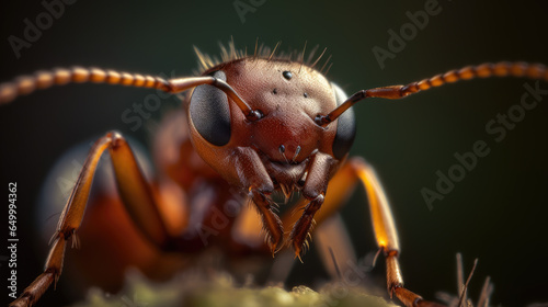 Ant, close-up view, macro, insects, nature. © John_Doo78