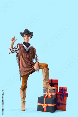 Little boy dressed for Hall...