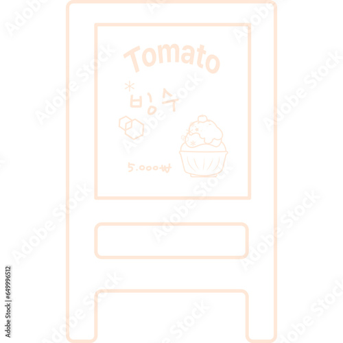 카페와 미술에 필요한 그림 그리는 이젤
