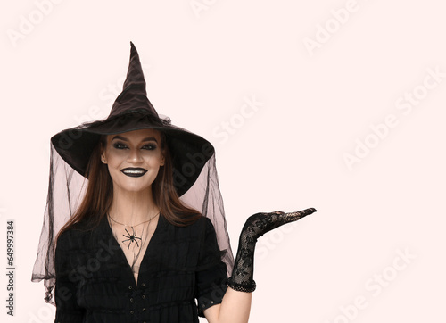 Young woman dressed for Hal...