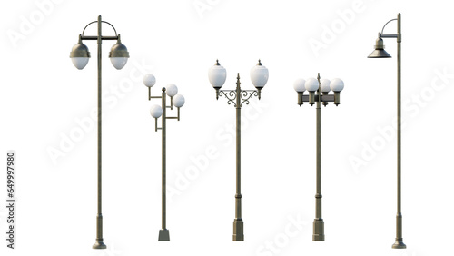 isolated set of street light
