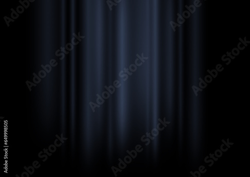 Dark blue velvet curtain background.