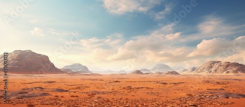 Martian landscape backdrop