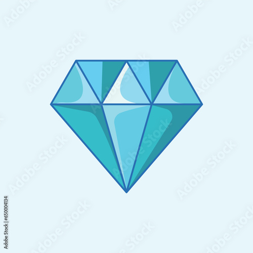 diamond on blue background photo