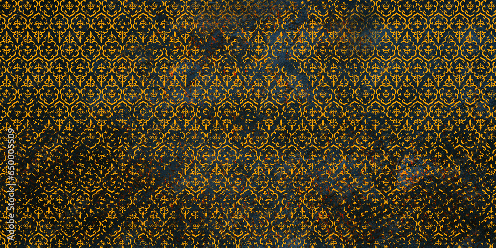  Grunge  Seamless geometric pattern background with  Grunge  Style Effect