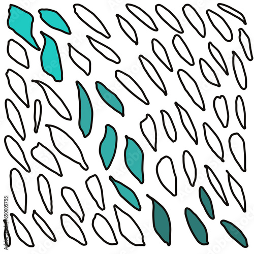 Imitation of leaves with color
