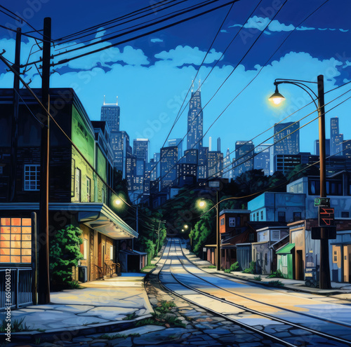 street in the city