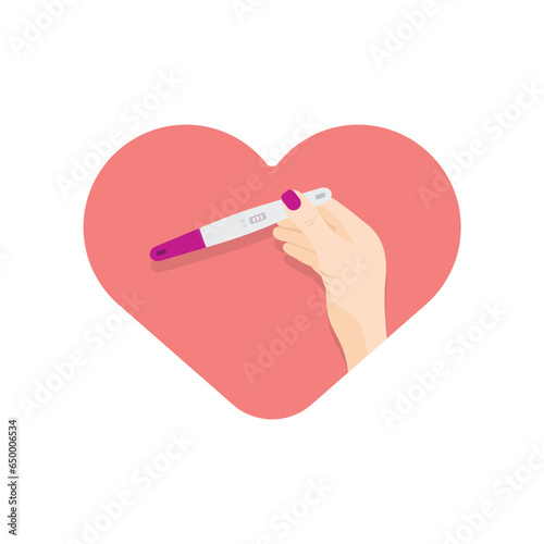 examination, preparing for childbirth. Congratulations to the expectant mother during her health check. Pregnancy and maternity concept. Vector flat illustration