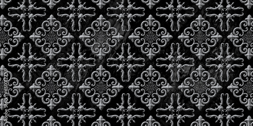  StoneSeamless geometric pattern background with StoneStyle Effect