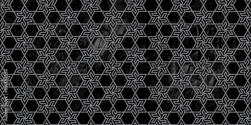  StoneSeamless geometric pattern background with  StoneStyle Effect photo