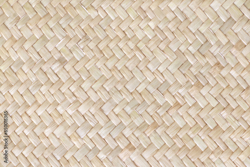 Pattern of reed weaving mat with vintage style for background and design art work.