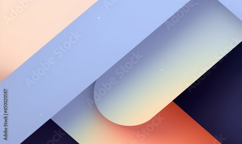 Abstract background design with minimalist geometric shapes, Generative AI