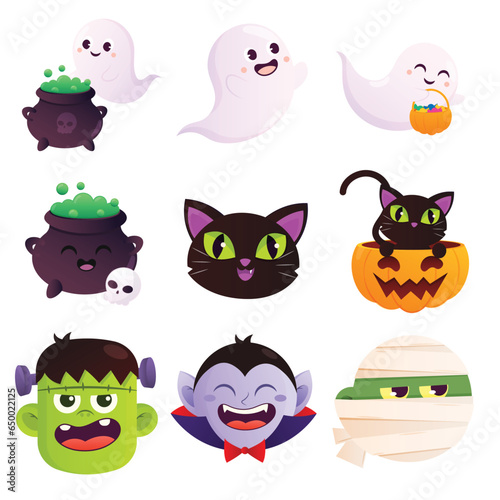 Scary Funny Ghost | Cute Halloween Pack