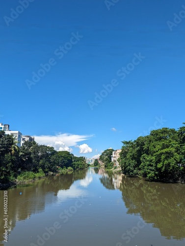 Lakeside view at Mymensingh, Bangladesh photo