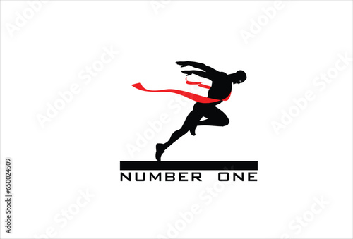 number one, finish line, winner.