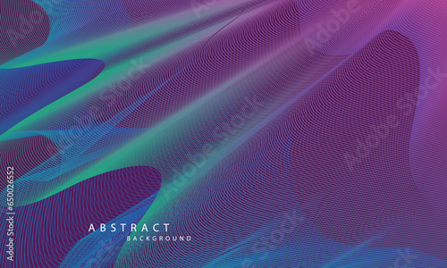 abstract background with shining waves. Shiny moving lines design element. Modern blue pink gradient flowing wave lines. Futuristic technology concept. Vector illustration