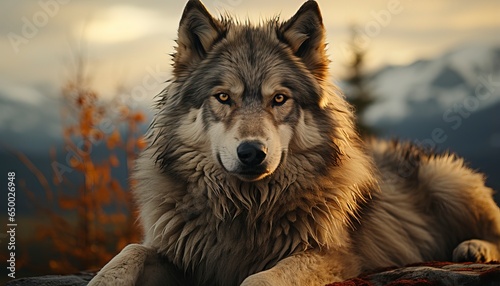 wolf in winter