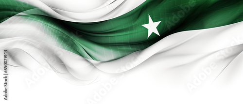 14th of August Pakistan Independence Day waving Background, AI Generated photo