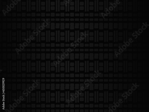 Black metal texture steel background. Luxurious steel ornament. Perforated metal sheet.